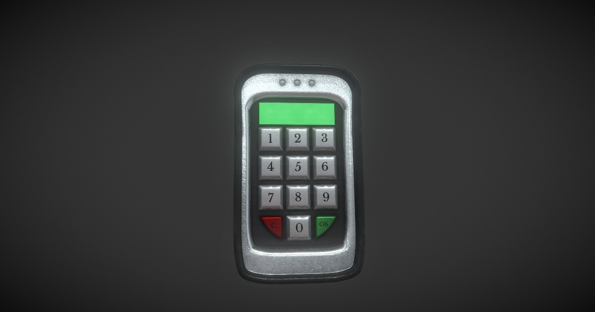 Basic Keypad | 3D Sci-Fi | Unity Asset Store