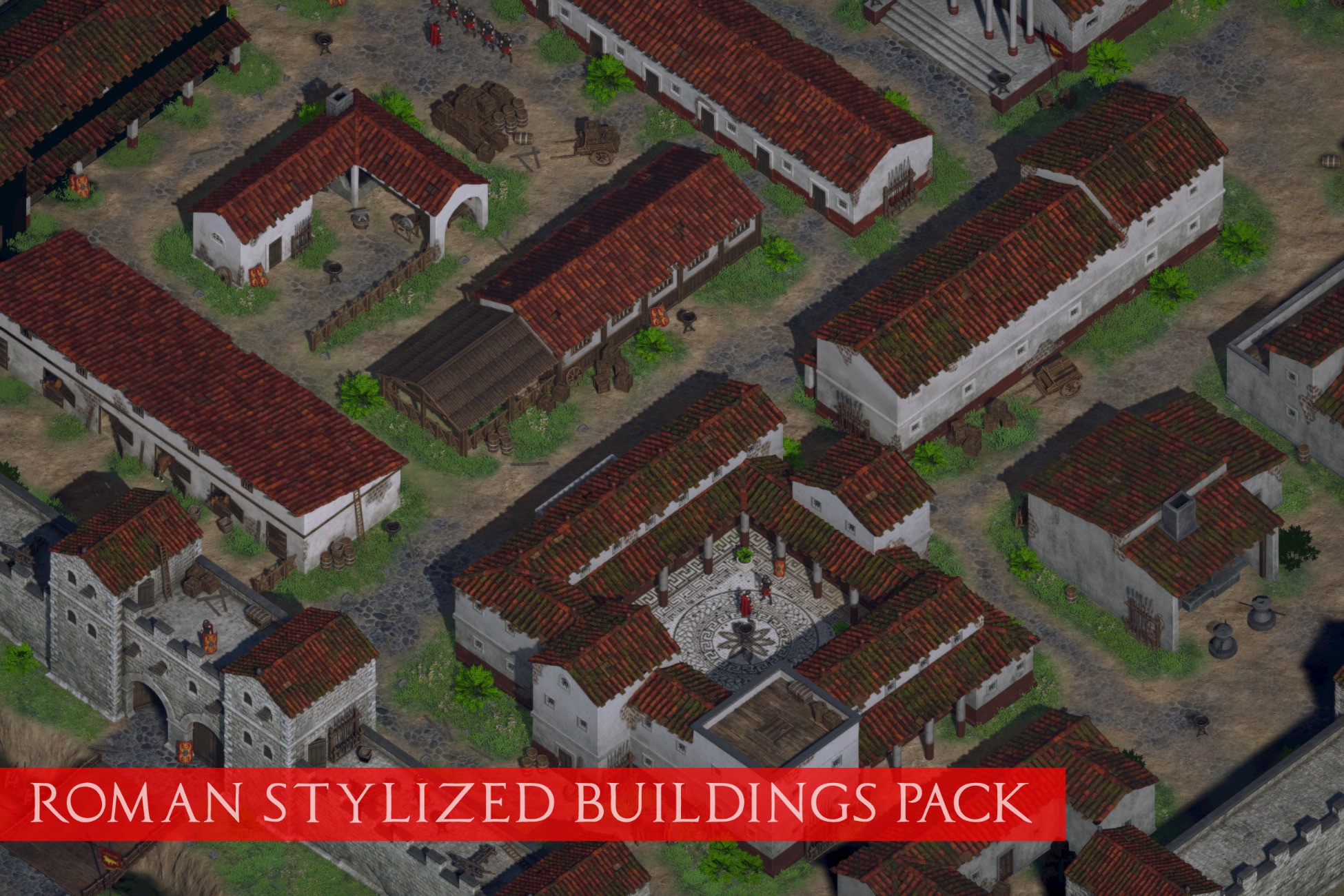 Easy Rome Building Roman Buildings | 3D 역사적 건조물 | Unity Asset Store