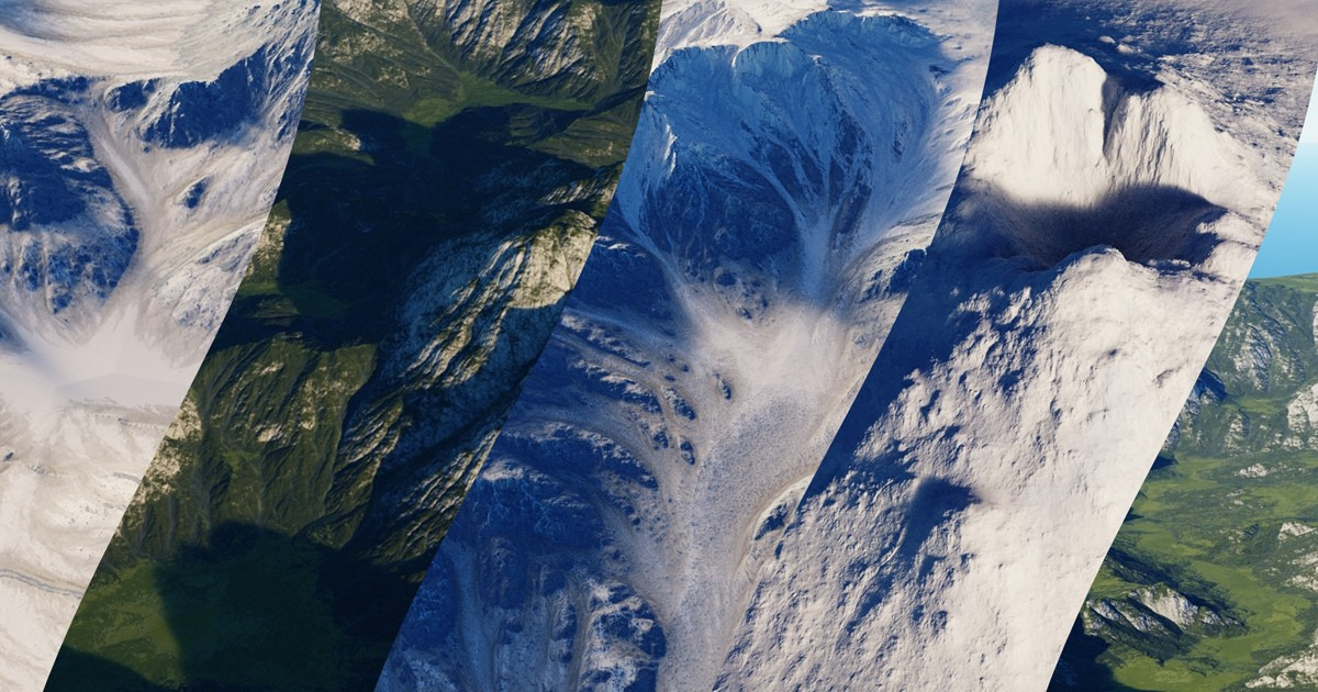 StampIT! Collection Theme MOUNTAIN Terrain Unity Asset Store