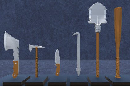 Survival Tool Weapons (Low Poly)