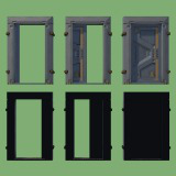 Sci-Fi One-Sided Sliding Door (Invisible Outside Frame)