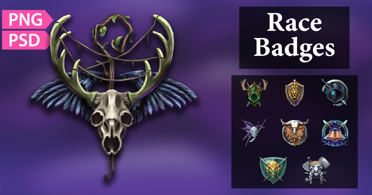 Race Badges/Emblems | 2D | Unity Asset Store