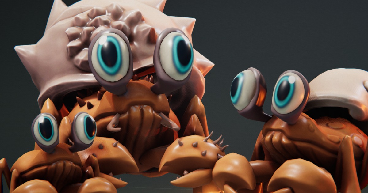 Cute Crab Family - 3 Characters + Animations | 3D 동물 | Unity Asset Store