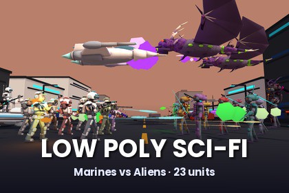 Low Poly SCI-FI