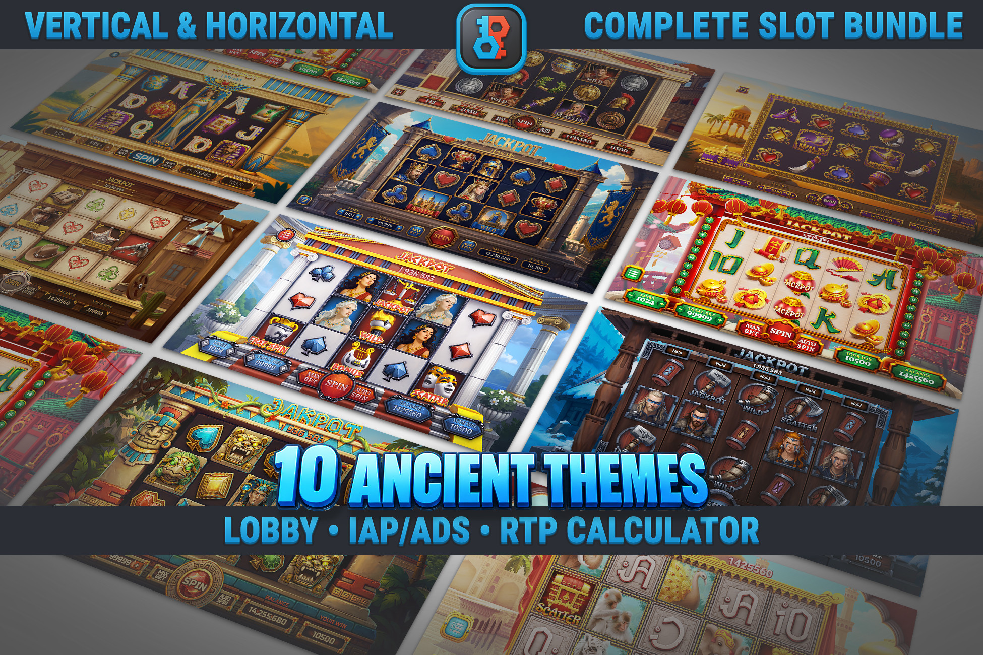 MK Slot Bundle • Ancient Civilizations Casino Template