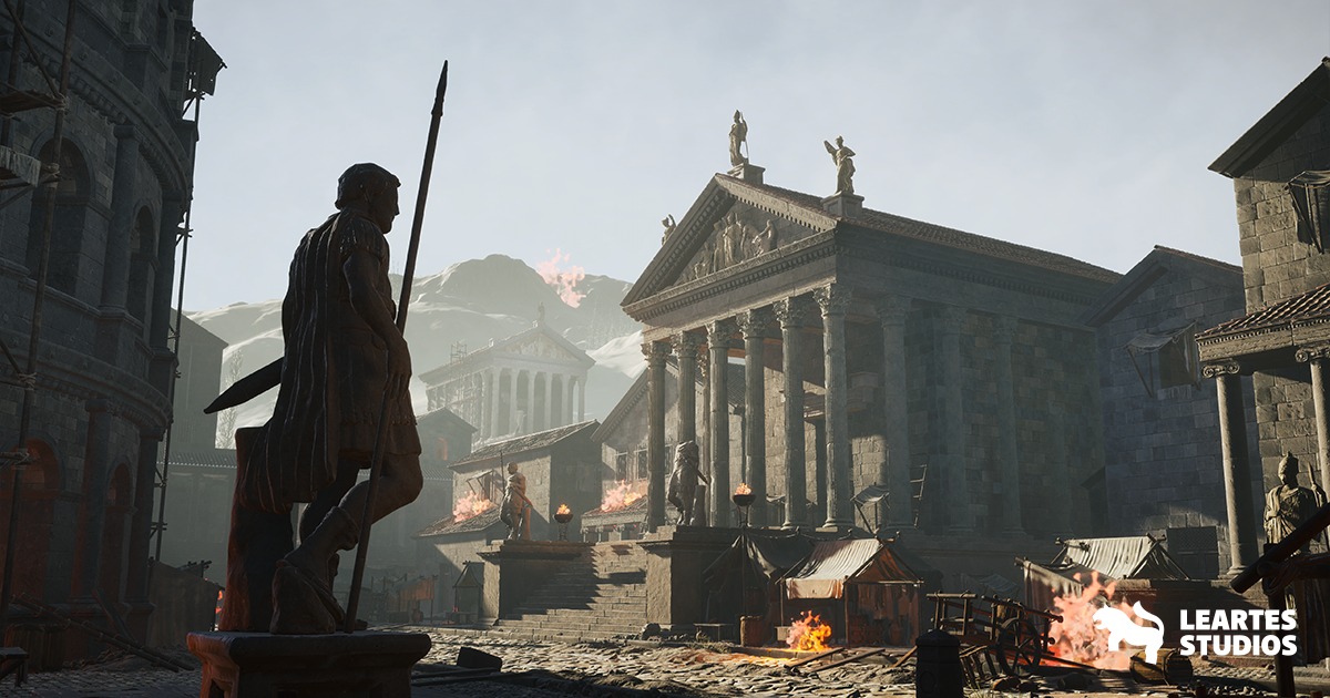 Roman Volcanic Temple | 3D Historic | Unity Asset Store