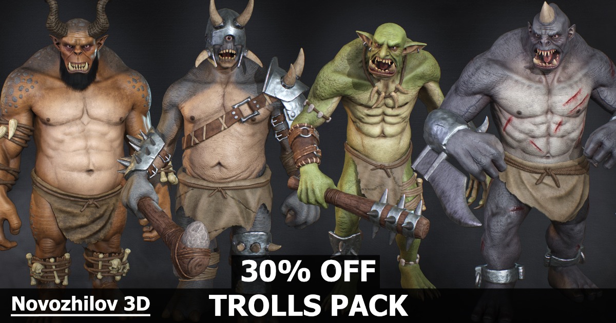 Trolls Pack Collection | Characters | Unity Asset Store
