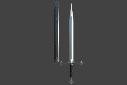 Medieval Sword 02 URP and HDRP Textures