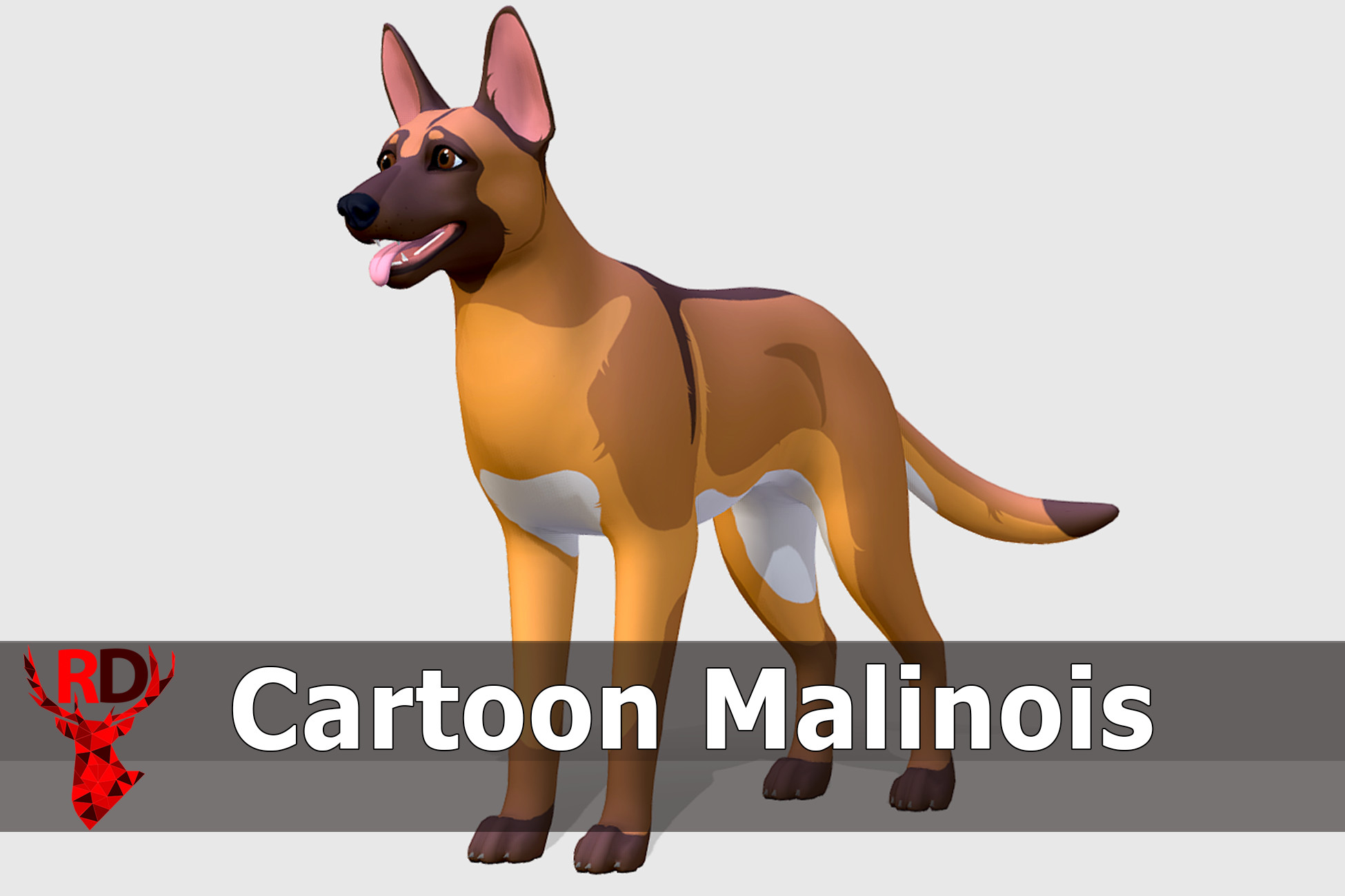 Cartoon Dog - Malinois