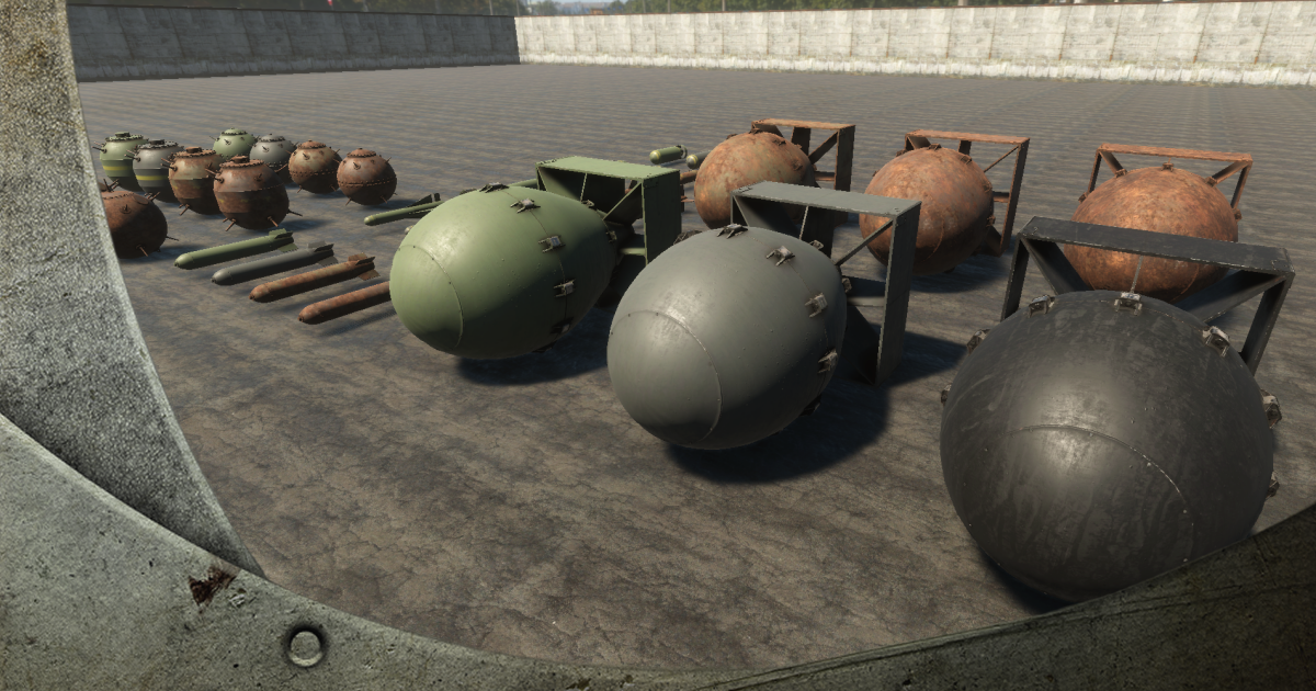 Bombs Collection HQ | 3D Weapons | Unity Asset Store