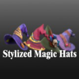 Stylized Magic Hats l Game Ready l Handpainted