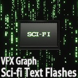 VFX Graph：Sci-fi Text Flashes