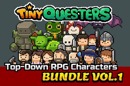 Tiny Questers — Top-Down RPG Character Bundle Vol.1