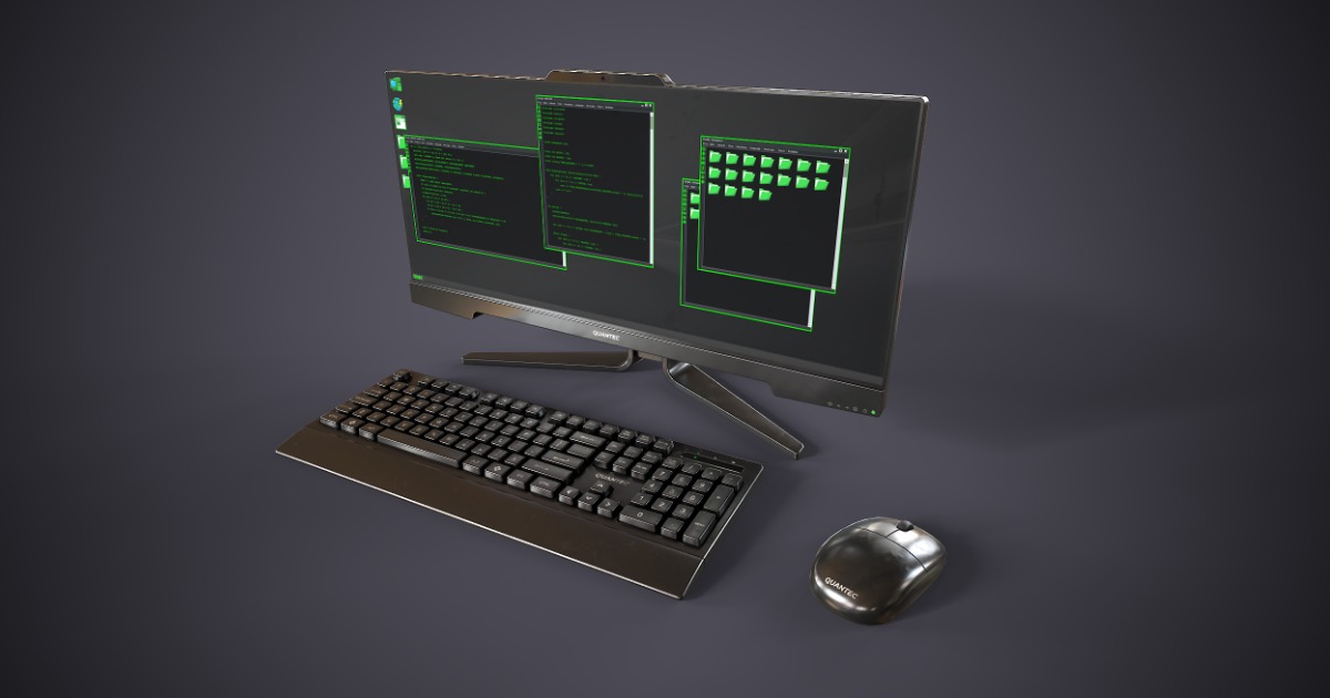Computer Model For Unity Computer all-in-one | 3D Electronics | Unity Asset Store