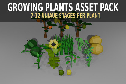 3D Lowpoly Grows Plants