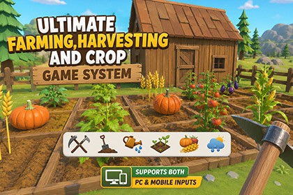 Ultimate Farming, Harvesting and Crop Game System – PC & Mobile Ready