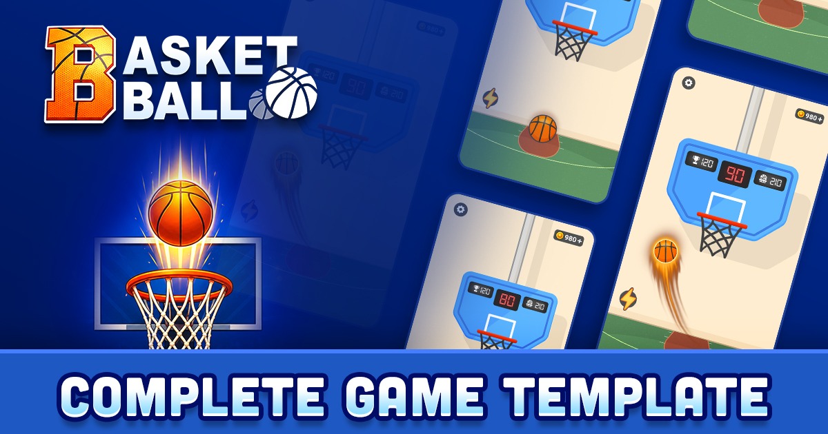 Basketball Dunk Shot - Complete Basketball Game Template | Packs ...