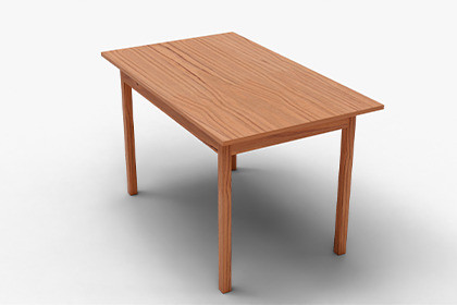 Realistic Wooden Table | Game-Ready