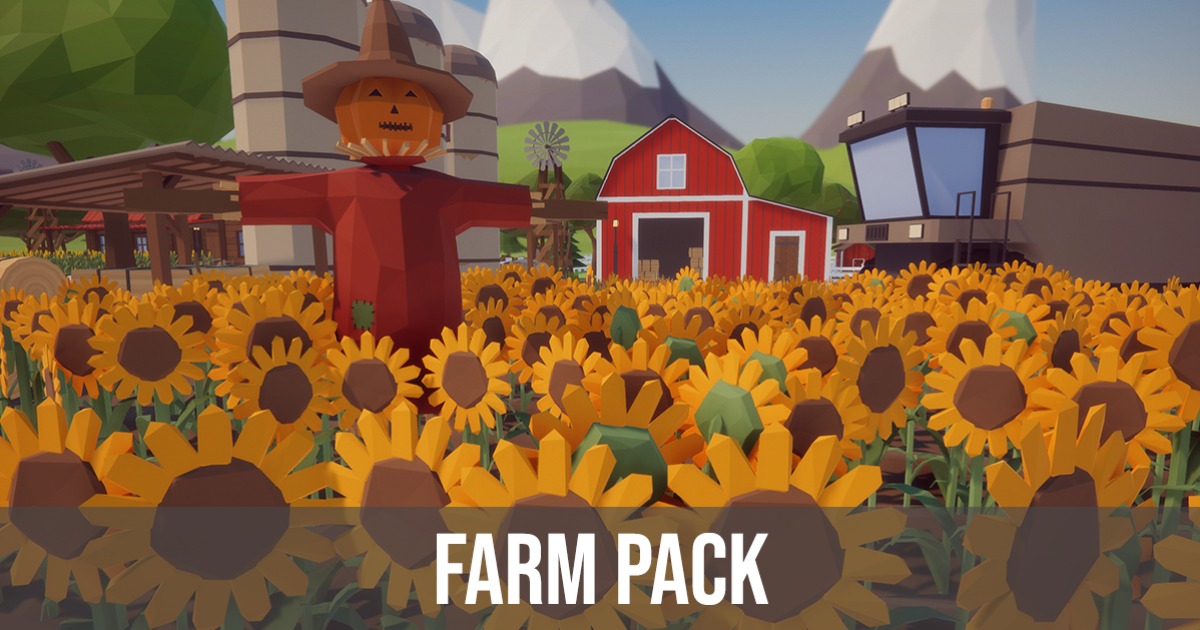 Low Poly Farm Pack | 3D 공장 | Unity Asset Store