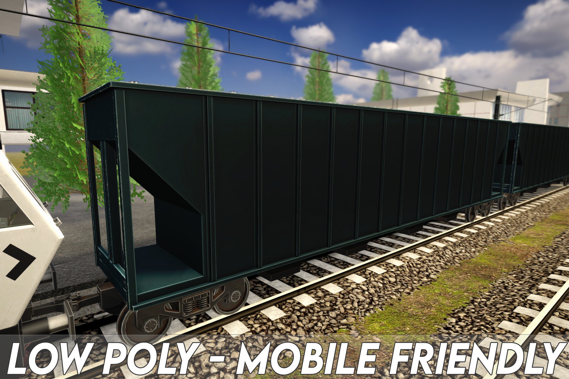Train Simulator Unity Source Code Train Car 07 - Freighter | 3D Land | Unity Asset Store