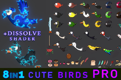 Cute Birds 8 in 1 PRO