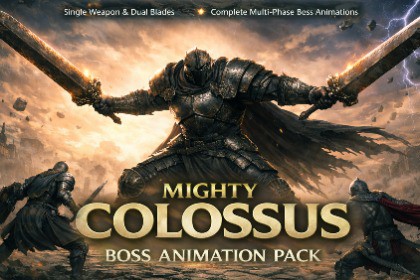 Mighty Colossus Boss Animation Pack – Single & Dual Colossal Weapons