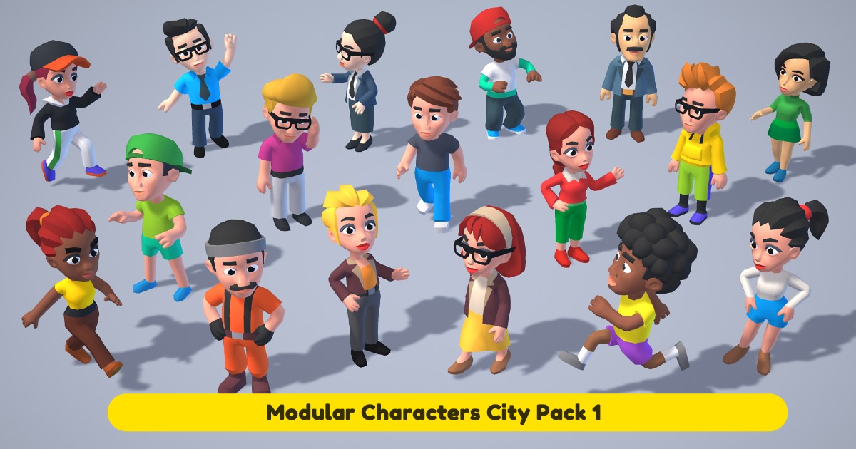 Characters City Pack 1 | 3D Characters | Unity Asset Store
