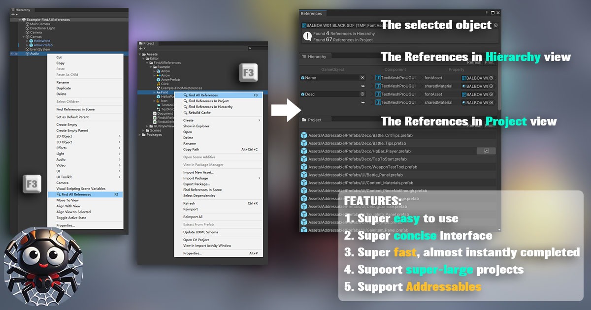 Find All References | Utilities Tools | Unity Asset Store