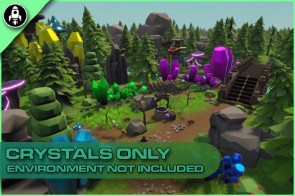 Stylized Crystals - Low Poly RPG Packs