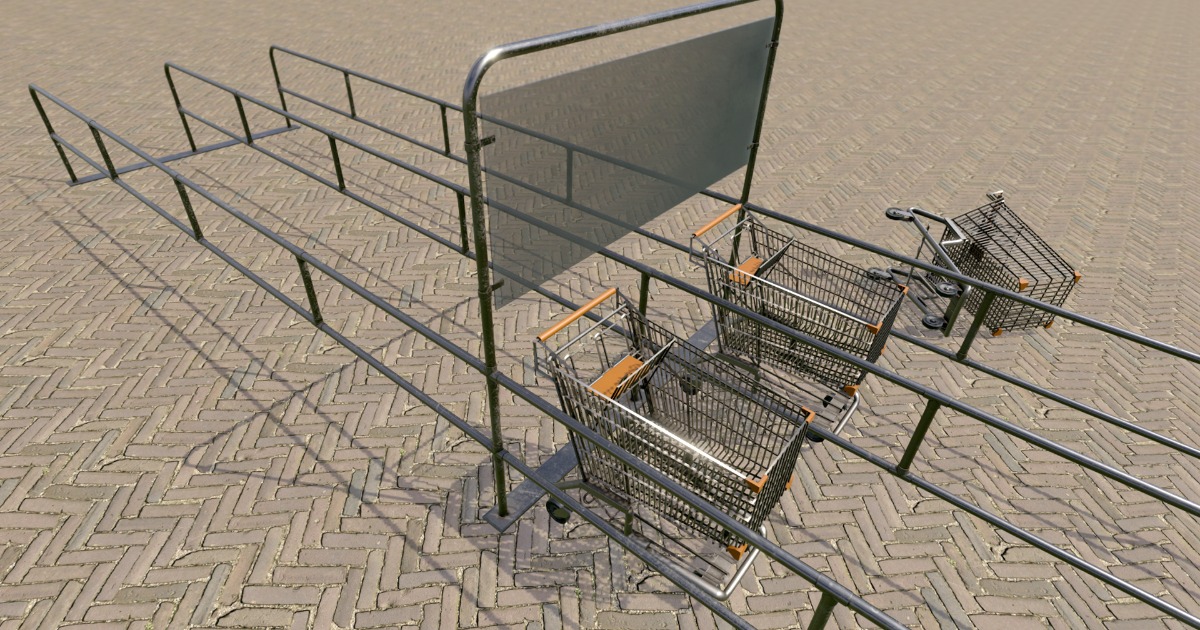 Shopping Trolley / Shopping Cart | 3D Props | Unity Asset Store