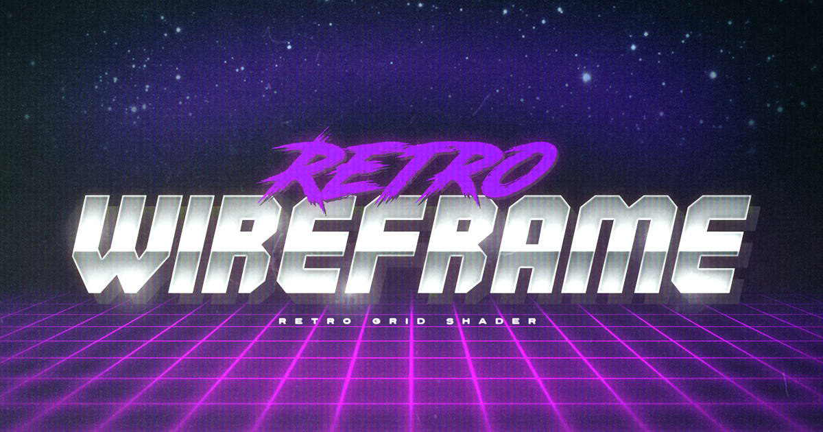 Retro Wireframe | VFX Shaders | Unity Asset Store