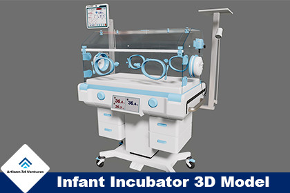 Infant Incubator 3D Model