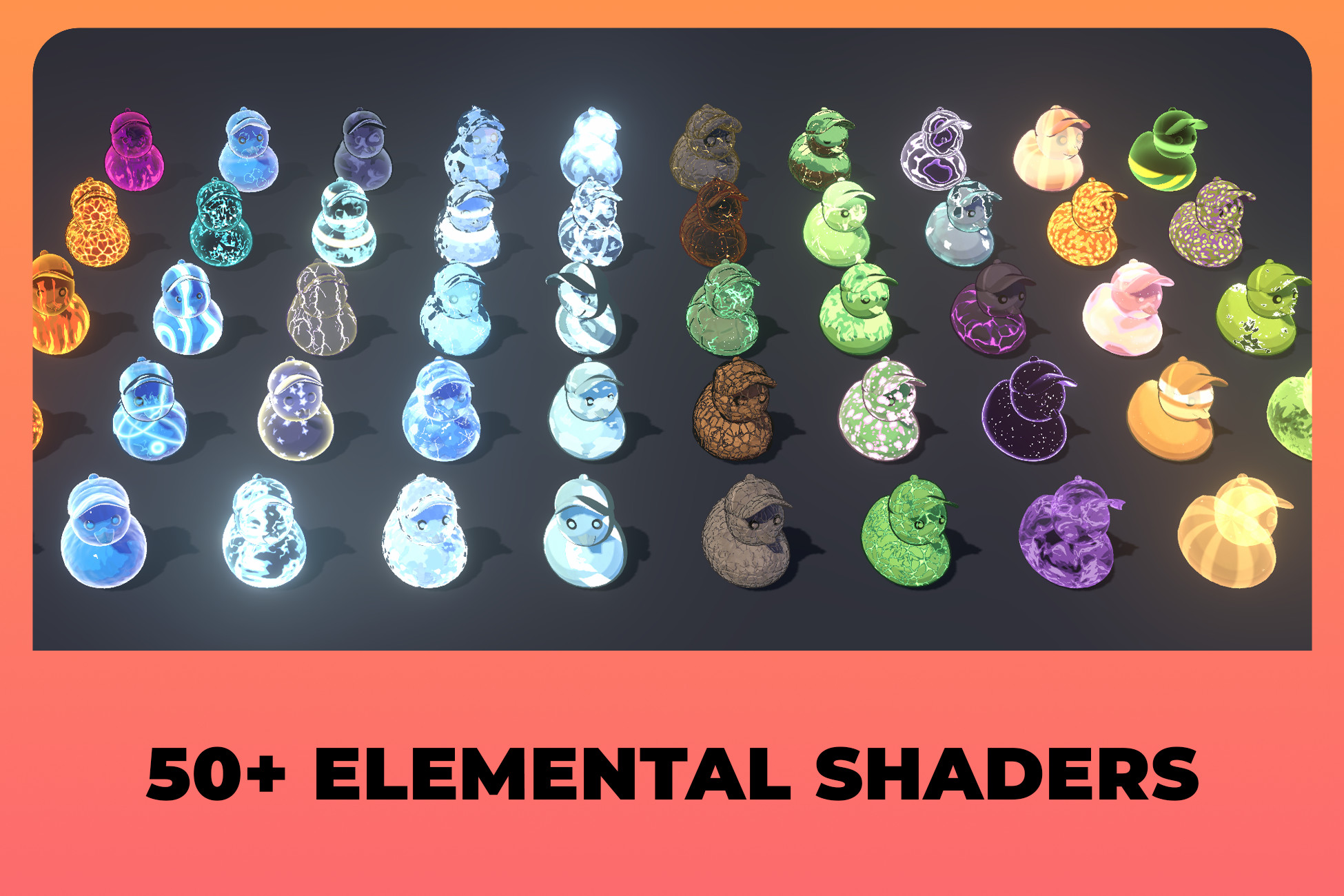 50 Elemental Shaders for Unity URP