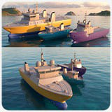 Ships Pack 3 In 1 - Low Poly Marine Supply - Ship Collection