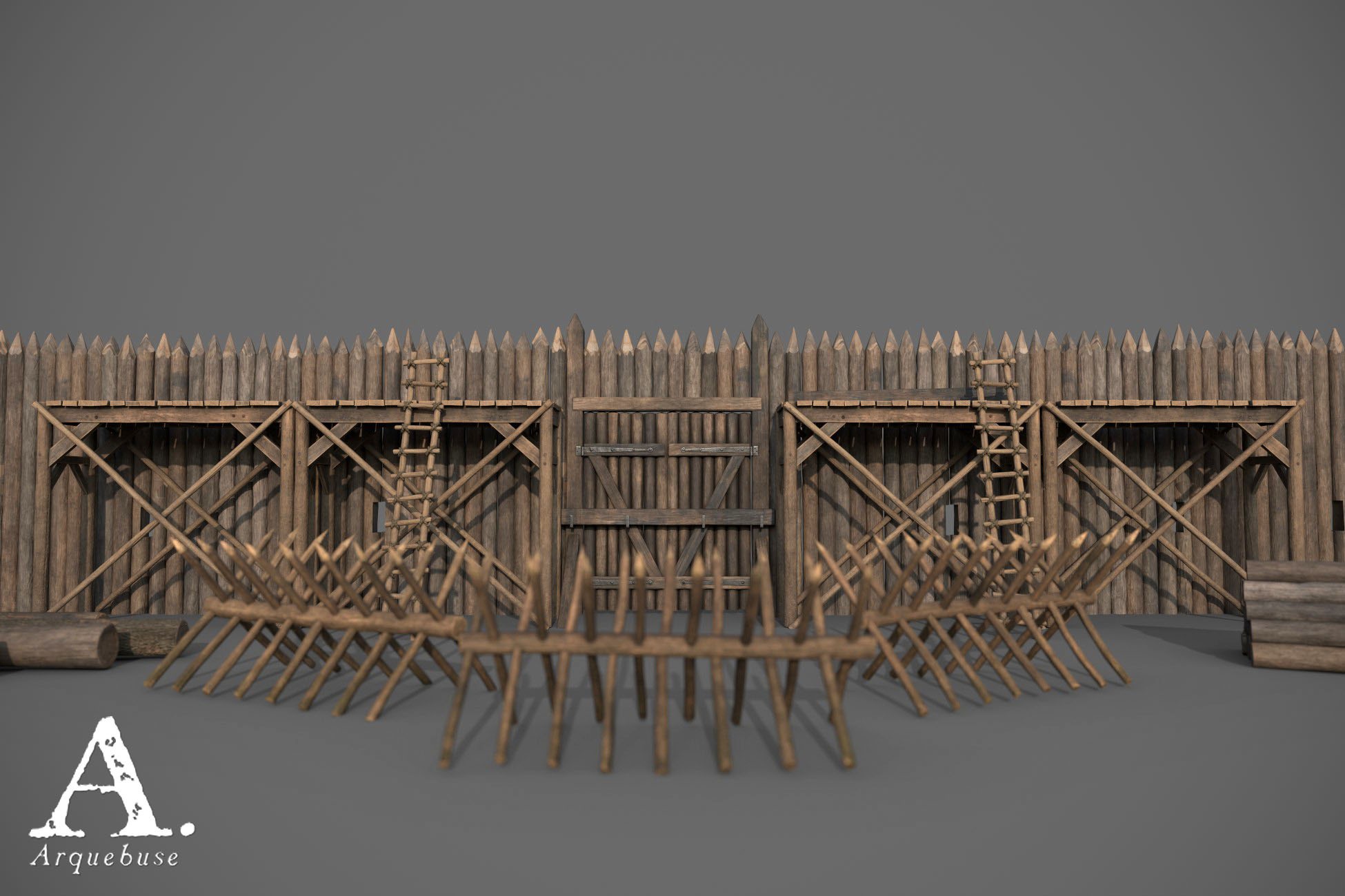 Modular Stockades | 3D Exterior | Unity Asset Store