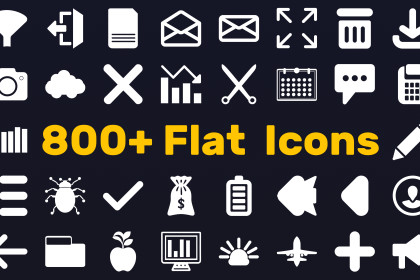 Core Essential Flat UI Icons Pack
