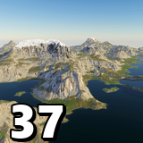 Procedural Mountains & Rivers 8K - 37 Terrains