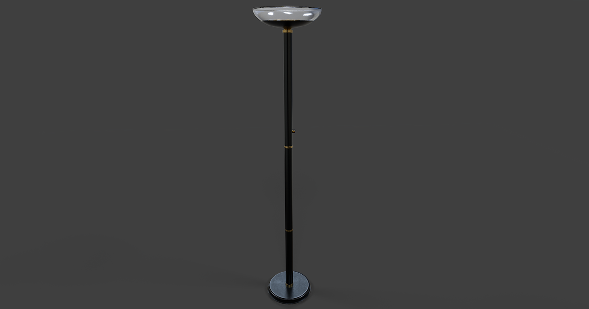 Torchiere Floor Lamp | 3D Furniture | Unity Asset Store