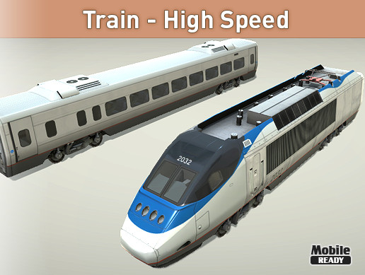 Train - High Speed | 3D Land | Unity Asset Store