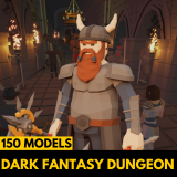 LOW POLY Dark Fantasy Dungeon Pack