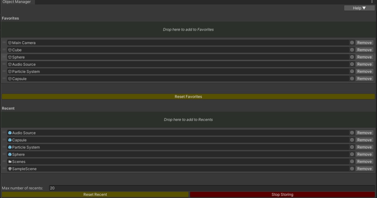 ObjectManager | Utilities Tools | Unity Asset Store