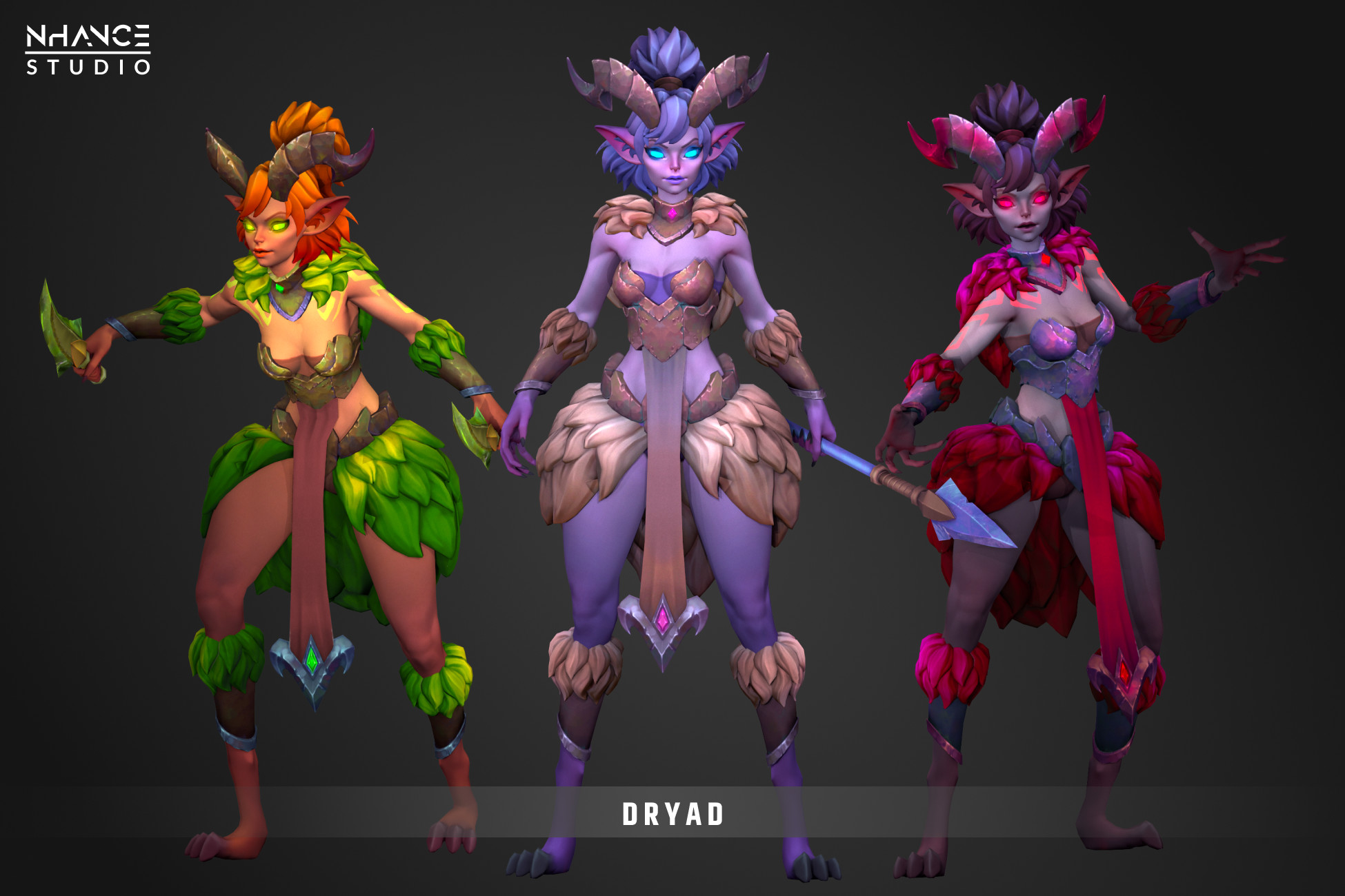Modular Stylized Dryad Hero