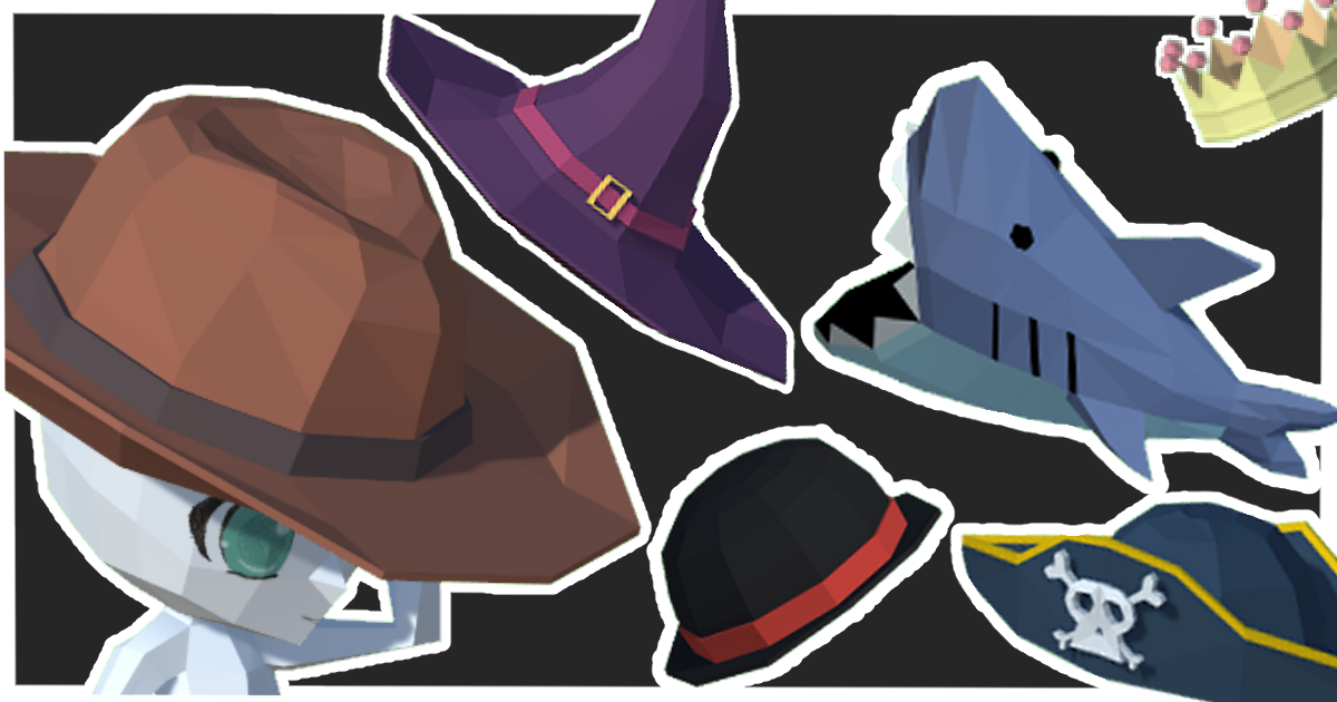 Mega Hat Pack Low Poly | 3D Clothing | Unity Asset Store