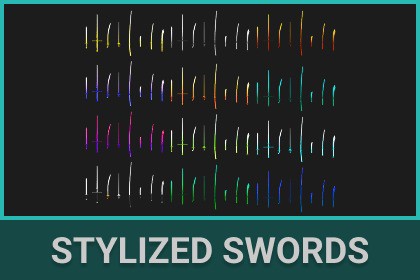 BIG Stylized Sword Low-Poly pack (Mobile Ready)
