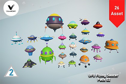 UFO Flying Saucer Pack 02