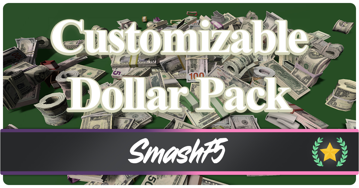 Customizable Dollar Pack | 3D Props | Unity Asset Store