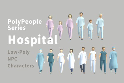 PolyPeople Series - Hospital