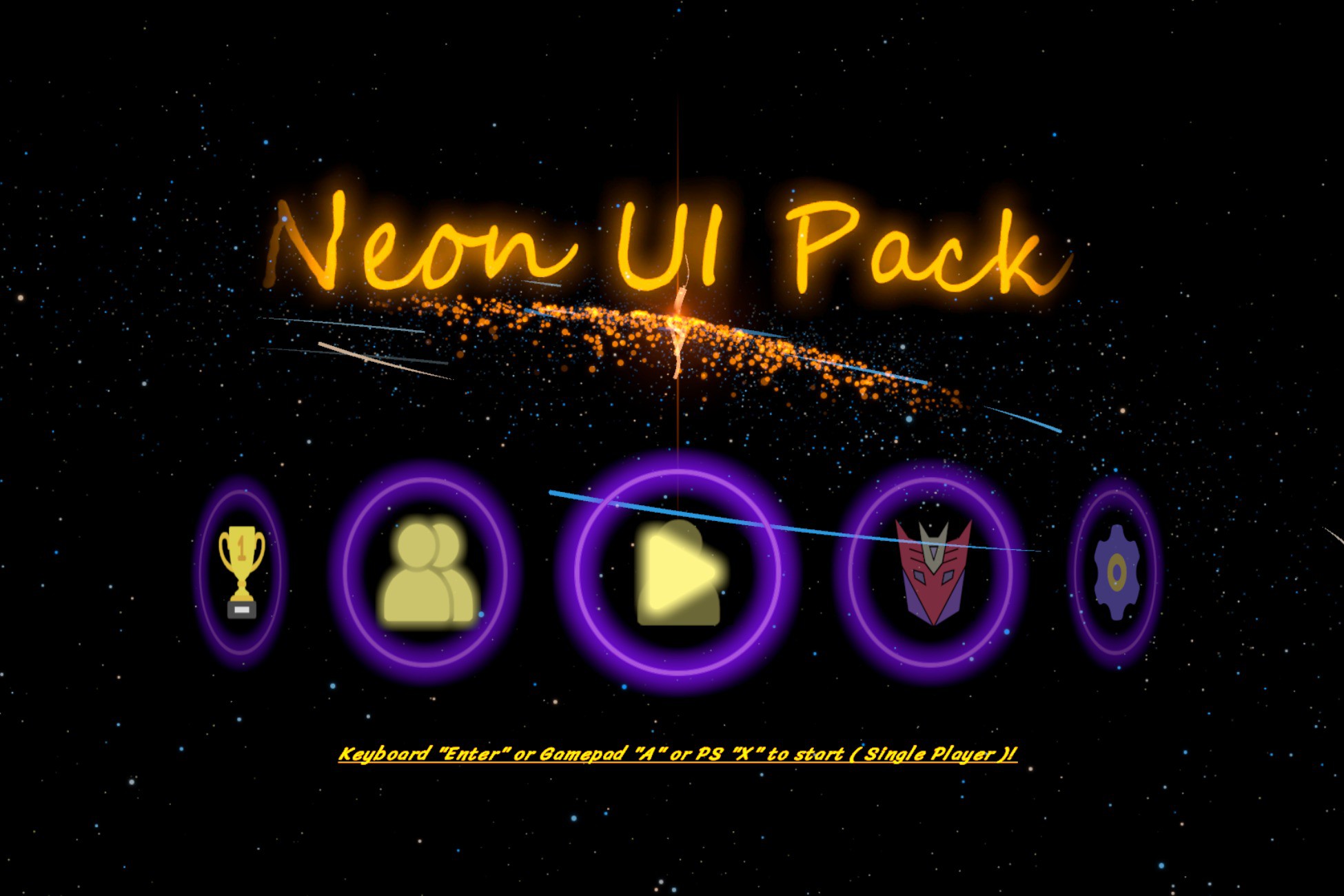 Sci-Fi Neon GUI Pack