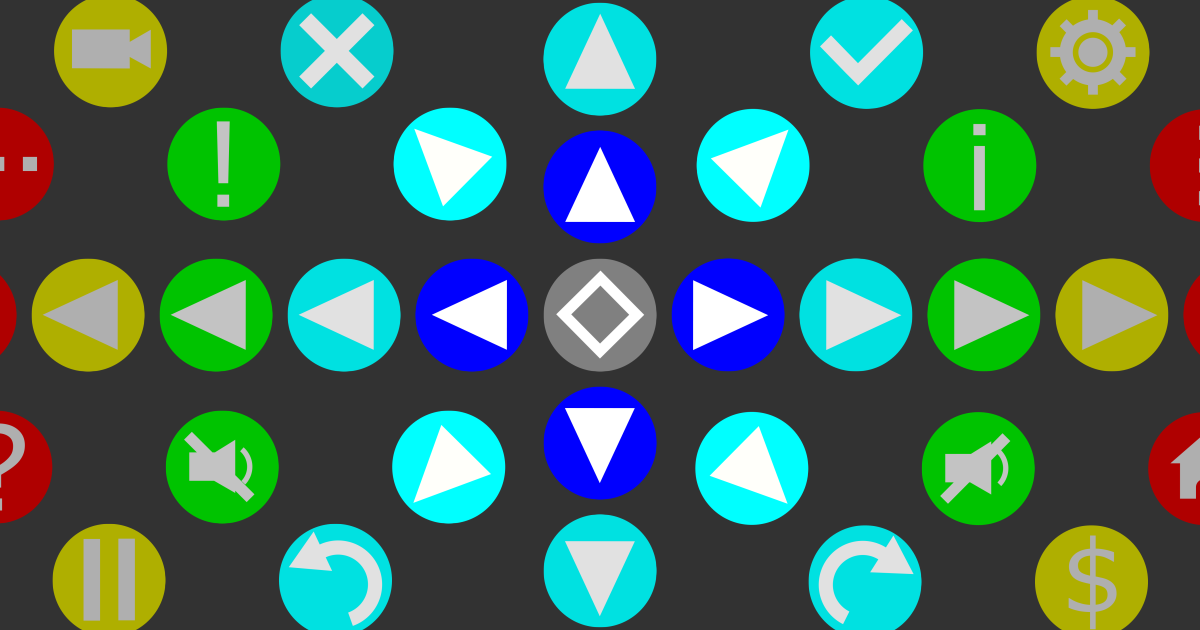 Multicolored Icons Set | 2D Icons | Unity Asset Store