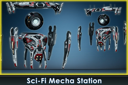 Sci-Fi Mecha Station